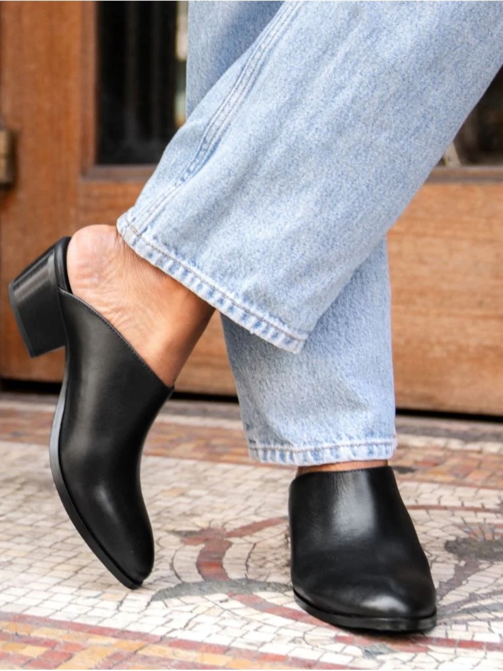 Style & Co Rubinn block-heel slip-on mules in black